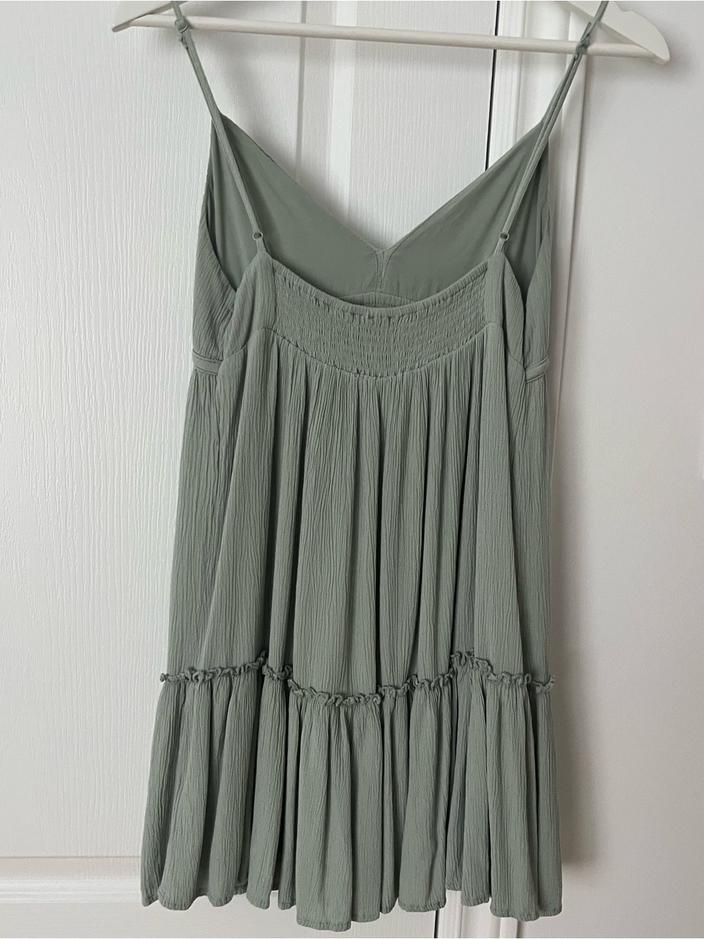Garage Sage Green Spaghetti Strap Mini Dress - Picture 2 of 6